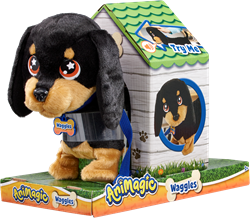 Goliath perro de peluche interactivo Waggles - cachorro que camina juguete