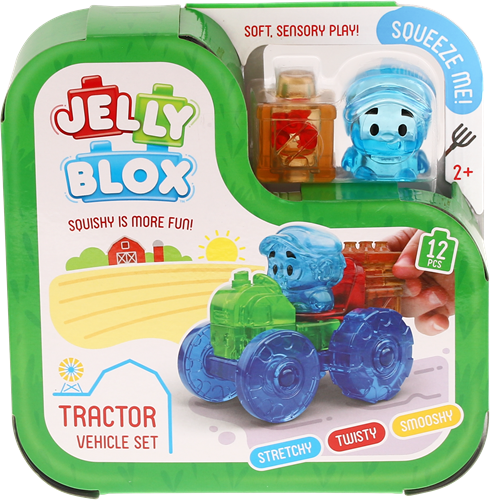 Goliath juguetes - Jelly Blox tractor y granjero set de juego