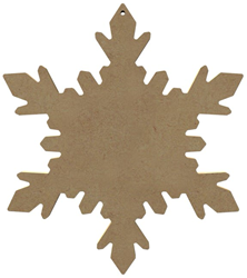 Gomille figura copo de nieve MDF 26 cm decoración creativa