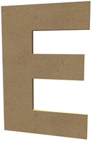 Gomille letra de madera E 20 cm decoración manualidades MDF