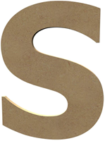 Gomille letra S de MDF 20 cm - base creativa para manualidades