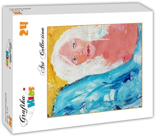 Grafika puzzle niña con cabello blanco - 24 piezas rompecabezas infantil-2