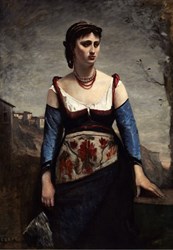 Grafika puzzle Jean-Baptiste-Camille Corot Agostina 1866 - 300 piezas puzzle infantil