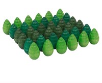 Grapat árboles mandala de madera verde - juguete educativo 36 piezas-2