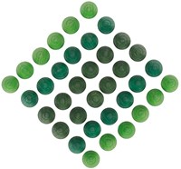 Grapat árboles mandala de madera verde - juguete educativo 36 piezas-3