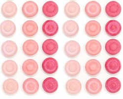 Grapat juguete de madera Mandala flor rosa 36 piezas juego abierto