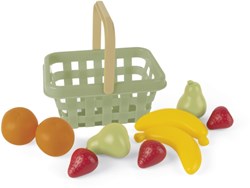Dantoy cesta de frutas de juguete Green Garden - juguete sostenible 10 piezas