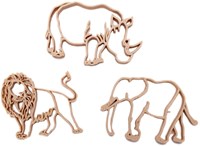 Grennn cortadores animales safari juguete sostenible para plastilina y arroz