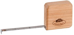 Esschert Design cinta métrica de madera 2 metros marrón herramienta regalo