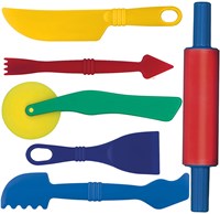 Gowi set de herramientas de modelado - 6 piezas juguete colorido