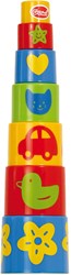 Gowi torre apilable juguete - pirámide colorida - educativo