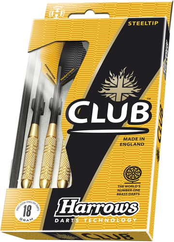Harrows Club Brass dardos punta de acero - 26g - multicolor - set de dardos