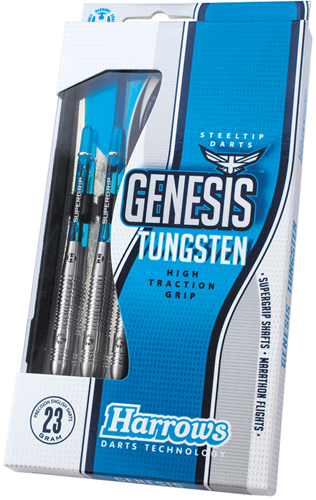 Harrows Genesis dardos de tungsteno - steeltip darts 24g gris