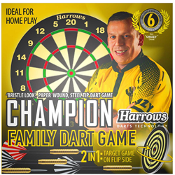 Harrows diana de dardos Chizzy Champion Family Game - incluye 6 dardos