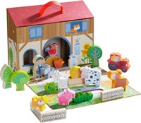 Haba Playworld Granja set de juego de madera animales de granja