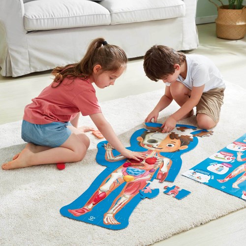 Hape puzzel Menselijk Lichaam - 60 stukjes