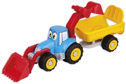 Androni Happytruck graafmachine met aanhangwagen
