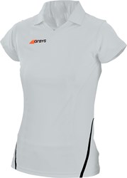 Grays camiseta hockey G750 mujer blanco azul marino XS ropa deportiva hockey