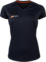 Grays camiseta de hockey Apex 650 mujer negra talla M ropa deportiva
