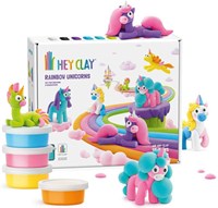 Tomy set de arcilla para niños - HEY CLAY Unicorns - crea unicornios coloridos-3