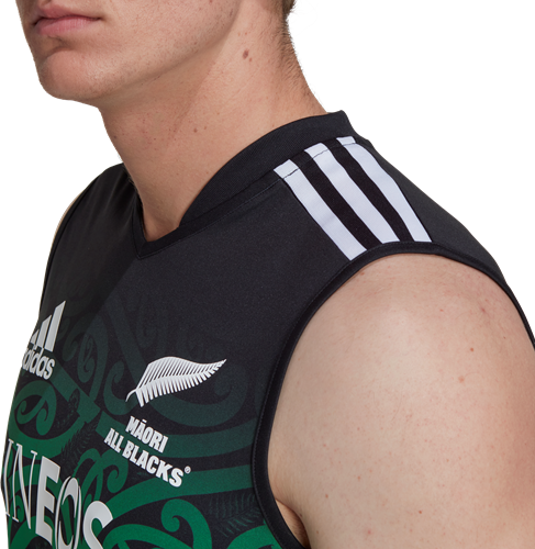 ADIDAS MAORI SINGLET HEREN ZWART /GROEN-3