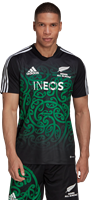 MAORI PERF TEE BLACK/TEAGRN-2