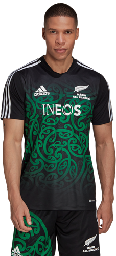 MAORI PERF TEE BLACK/TEAGRN-2