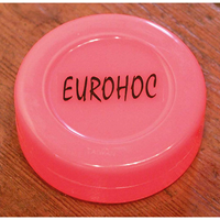 Eurohoc disco de hockey rosa - disco de plástico para uni-hockey