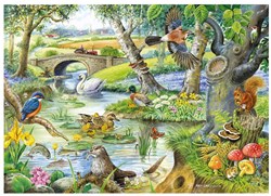 House of Puzzles rompecabezas Tales of the River 500 piezas XL animales