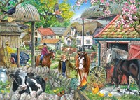 House of Puzzles rompecabezas Horseshoe Farm 250 piezas XL granja