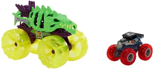 Hot Wheels set monster truck - pista arena smashers juguete-3