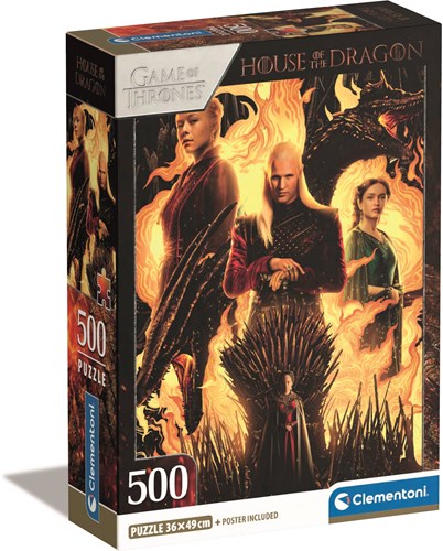 Clementoni puzzle House of the Dragons - 500 piezas - cine & series-2