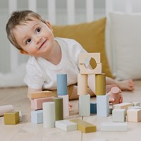 Micki bloques de construcción de madera juguete - 60 piezas - juguete educativo-3