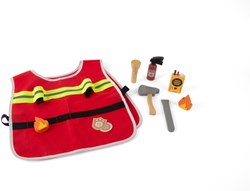 Dantoy set de bombero de madera en caja 10 piezas para niños