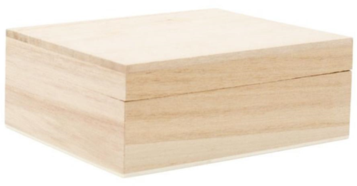 Hobbygroep caja de madera juguete creativo 13x11,5x5 cm decoración