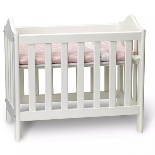 Micki cama de muñecas madera base ajustable rosa juguete-2