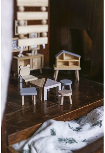Lundby muebles de casa de muñecas de madera DIY - juguete creativo-3