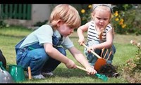 Hape pala de jardín juguete infantil - Square Point Transfer Garden Shovel verde-3