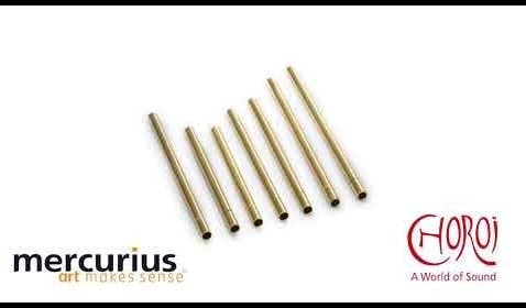 Choroi barras sonoras pentatónicas latón set - 7 tonos juego musical-2