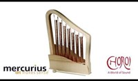 Choroi carrillón de tubos pentatónico instrumento musical cobre madera-2