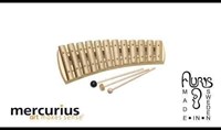 Auris xilófono instrumento musical diatónico curvado 12 tonos latón-2