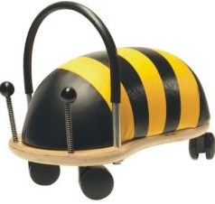 Wheelybug correpasillos abeja - pequeño juguete de madera para niños