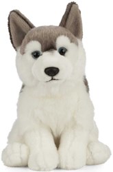 Living Nature peluche husky juguete realista suave 21cm