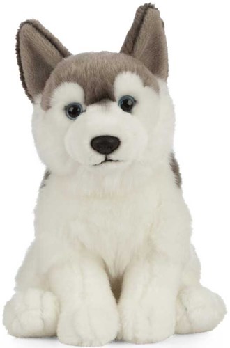 Living Nature peluche husky juguete realista suave 21cm