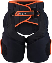Grays pantalón portero hockey Elite Padded negro naranja talla M