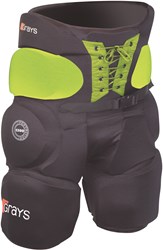 Grays pantalones cortos portero hockey 500 acolchados negro amarillo talla M protección