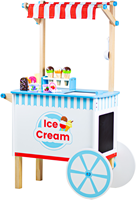 BigJigs carrito de helados de madera con accesorios - juego de rol