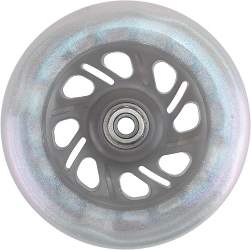 Micro ruedas LED patinete Glitter Pearl 120mm - extra visible