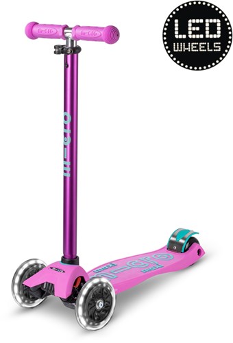 Micro Maxi Micro patinete Deluxe LED Lavender - Edición Limitada para niños