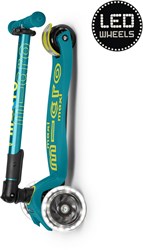 Micro Step Maxi Deluxe LED plegable verde petróleo